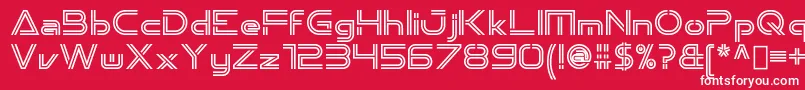 Emporium OldStyle Font – White Fonts on Red Background