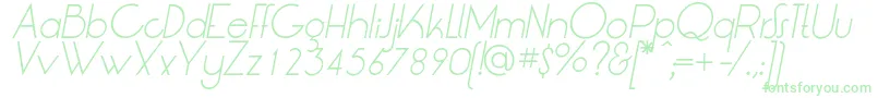 fuente LtOksanaLightItalic – Fuentes Verdes