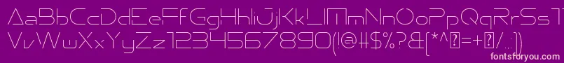Emporium Thin Font – Pink Fonts on Purple Background
