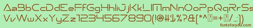 Emporium Font – Brown Fonts on Green Background