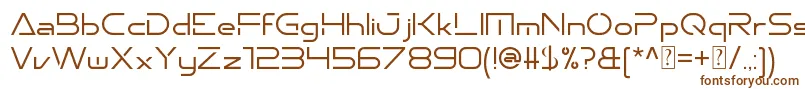 Шрифт Emporium – коричневые шрифты на белом фоне