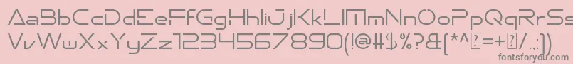 Emporium Font – Gray Fonts on Pink Background