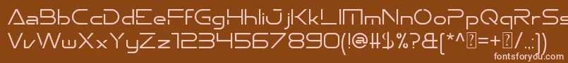Emporium Font – Pink Fonts on Brown Background