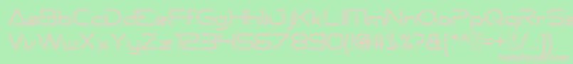 Emporium Font – Pink Fonts on Green Background