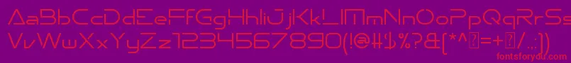 Emporium Font – Red Fonts on Purple Background