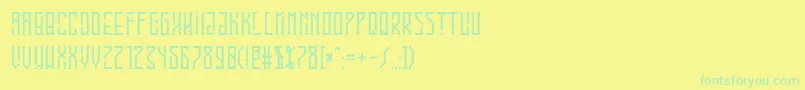 Lisätietoja En Garde-fontista En Garde-fontti – vihreät fontit keltaisella taustalla
