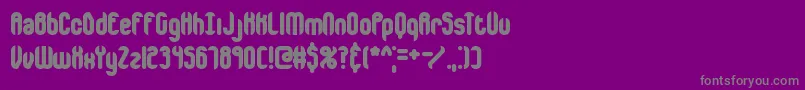 フォントencappln – 紫の背景に灰色の文字