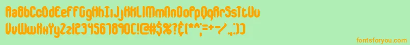 encappln Font – Orange Fonts on Green Background