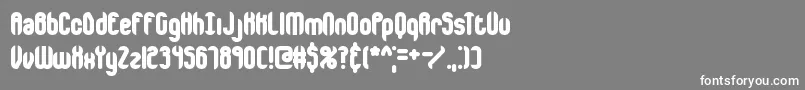 フォントencappln – 灰色の背景に白い文字