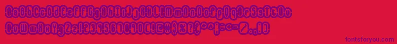 encapsul Font – Purple Fonts on Red Background