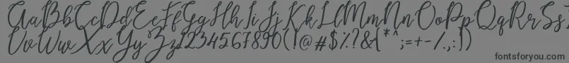 Endestry-Schriftart – Schwarze Schriften auf grauem Hintergrund