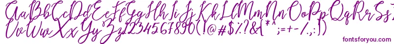 Endestry-Schriftart – Violette Schriften