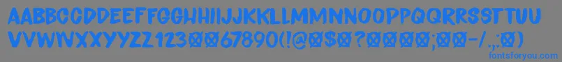 Endgame DEMO Font – Blue Fonts on Gray Background