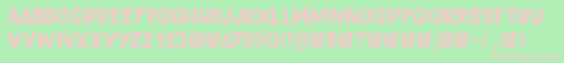 Endgame DEMO Font – Pink Fonts on Green Background