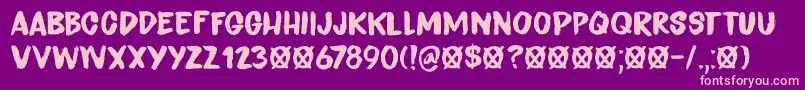 Endgame DEMO Font – Pink Fonts on Purple Background