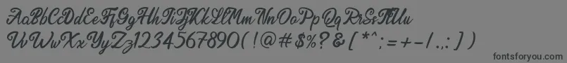 Endolitta Demo Font – Black Fonts on Gray Background
