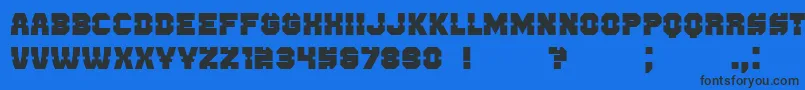 Enemy Font – Black Fonts on Blue Background