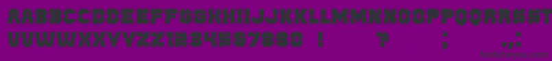 Enemy Font – Black Fonts on Purple Background