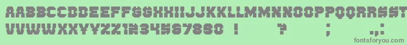 Enemy Font – Gray Fonts on Green Background