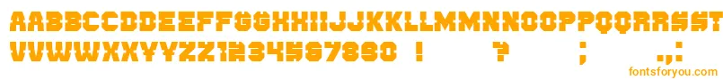 Enemy Font – Orange Fonts on White Background