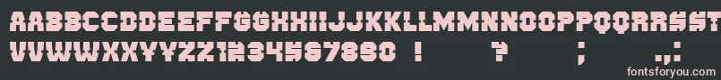 Enemy Font – Pink Fonts on Black Background