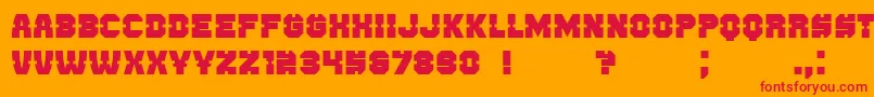 More about Enemy Font Enemy Font – Red Fonts on Orange Background