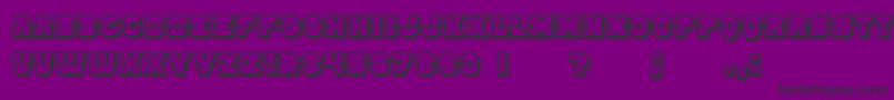fuente Enemy3D – Fuentes Negras Sobre Fondo Morado