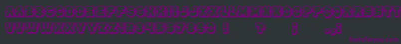 Шрифт Enemy3D – фиолетовые шрифты на чёрном фоне