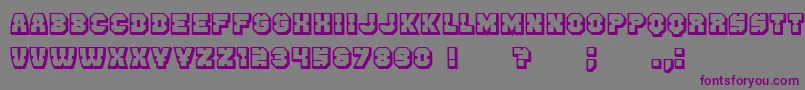 Шрифт Enemy3D – фиолетовые шрифты на сером фоне