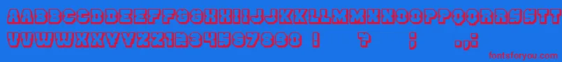 Enemy3D Font – Red Fonts on Blue Background