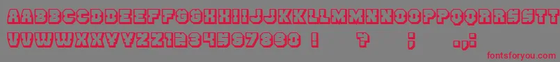 Enemy3D Font – Red Fonts on Gray Background