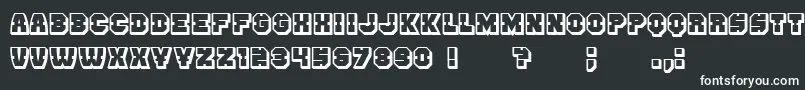 Enemy3D Font – White Fonts on Black Background