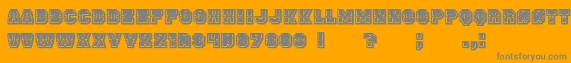 Enemy3DFilled Font – Gray Fonts on Orange Background