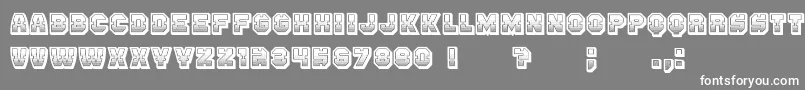 Enemy3DGradient Font – White Fonts on Gray Background