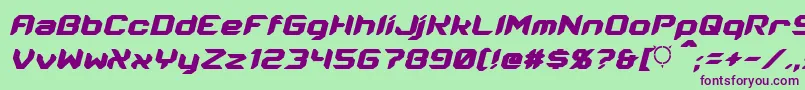 More about Energon Condensed Italic Font Energon Condensed Italic Font – Purple Fonts on Green Background