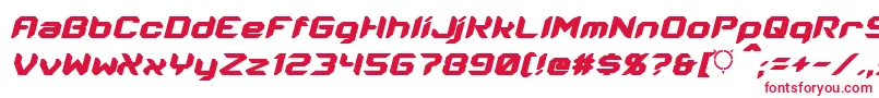 Energon Condensed Italic-fontti – punaiset fontit