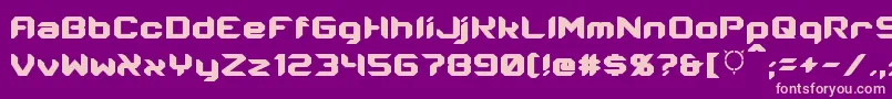 Energon Condensed Font – Pink Fonts on Purple Background