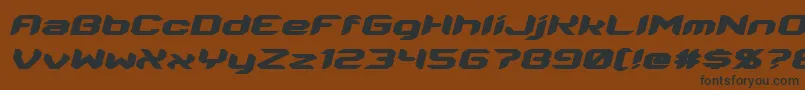 Energon Italic Font – Black Fonts on Brown Background
