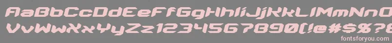 fuente Energon Italic – Fuentes Rosadas Sobre Fondo Gris