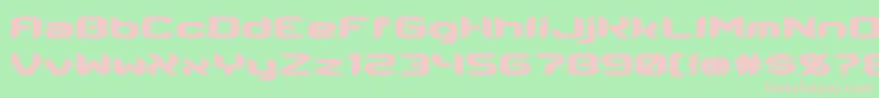 Energon Font – Pink Fonts on Green Background