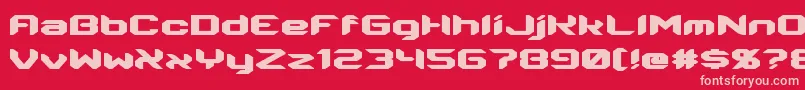 Energon-Schriftart – Rosa Schriften auf rotem Hintergrund