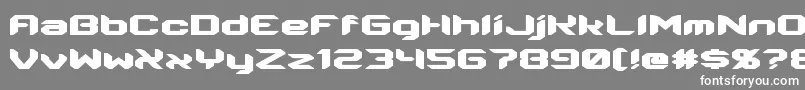 Energon Font – White Fonts on Gray Background