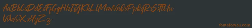 WashingtonRoughDemo Font – Brown Fonts on Black Background