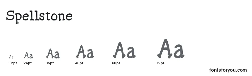 sizes of spellstone font, spellstone sizes
