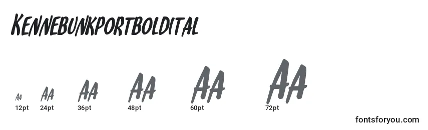 sizes of kennebunkportboldital font, kennebunkportboldital sizes