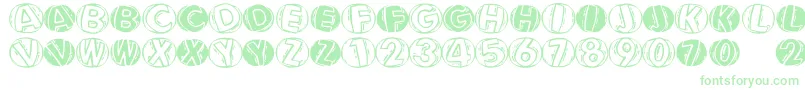 Linocapsar-Schriftart – Grüne Schriften