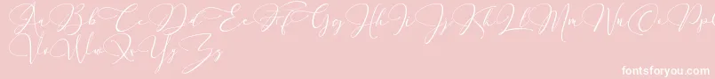 England Reality   Dafont-Schriftart – Weiße Schriften auf rosa Hintergrund