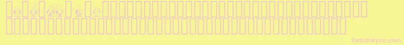 ENGLE    Font – Pink Fonts on Yellow Background