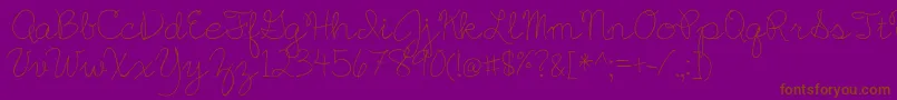 english essay Font – Brown Fonts on Purple Background