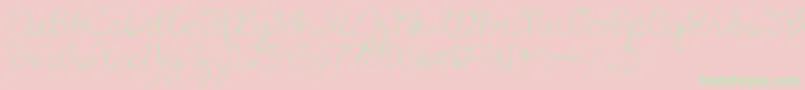 english essay Font – Green Fonts on Pink Background